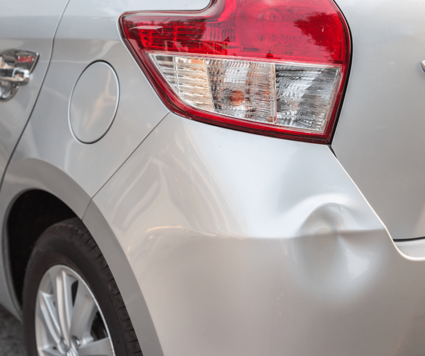 Image of dent in auto body